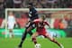 MUNICH, GERMANY - APRIL 09: Danny Welbeck of Manchester United challenges Toni Kroos of Bayern Muenchen during the UEFA Champions League Quarter Final second leg match between FC Bayern Muenchen and Manchester United at Allianz Arena on April 9, 2014 in Munich, Germany. (Photo by Shaun Botterill/Getty Images)