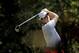 Francesco Molinari, of Italy, tees off on the second hole during the third round of the Masters golf tournament Saturday, April 12, 2014, in Augusta, Ga. (AP Photo/David J. Phillip)