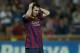 Barcelona's Lionel Messi from Argentina gestures against Granada's during a Spanish La Liga soccer match between FC Granada and FC Barcelona at Los Carmenes stadium in Granada, Spain, Saturday, April 12, 2014. (AP Photo/Daniel Tejedor)