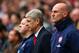 LONDON, ENGLAND - APRIL 12: Arsene Wenger of Arsenal observes a minute's silence to mark the 25th anniversary of theHillsborough disaster prior to the FA Cup Semi-Final match between Wigan Athletic and Arsenal at Wembley Stadium on April 12, 2014 in London, England. (Photo by Michael Steele/Getty Images)