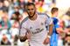 GETAFE, SPAIN - FEBRUARY 16: Karim Benzema of Real Madrid CF celebrates scoring their second goal during the La Liga match between Getafe CF and Real Madrid CF at Coliseum Alfonso Perez on February 16, 2014 in Getafe, Spain. (Photo by Gonzalo Arroyo Moreno/Getty Images)