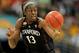 DENVER, CO - APRIL 01: Chiney Ogwumike #13 of the Stanford Cardinal pushes the ball up court against the Baylor Bears uring the National Semifinal game of the 2012 NCAA Division I Women's Basketball Championship at Pepsi Center on April 1, 2012 in Denver, Colorado. (Photo by Justin Edmonds/Getty Images)