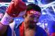LAS VEGAS, NV - APRIL 12: Manny Pacquiao acknowledges people in the crowd prior to fighting Timothy Bradley at the MGM Grand Garden Arena on April 12, 2014 in Las Vegas, Nevada. (Photo by Jeff Gross/Getty Images)