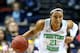 NASHVILLE, TN - APRIL 06: Kayla McBride #21 of the Notre Dame Fighting Irish handles the ball in the second half against the Maryland Terrapins during the NCAA Women's Final Four semifinal at Bridgestone Arena on April 6, 2014 in Nashville, Tennessee. (Photo by Andy Lyons/Getty Images)
