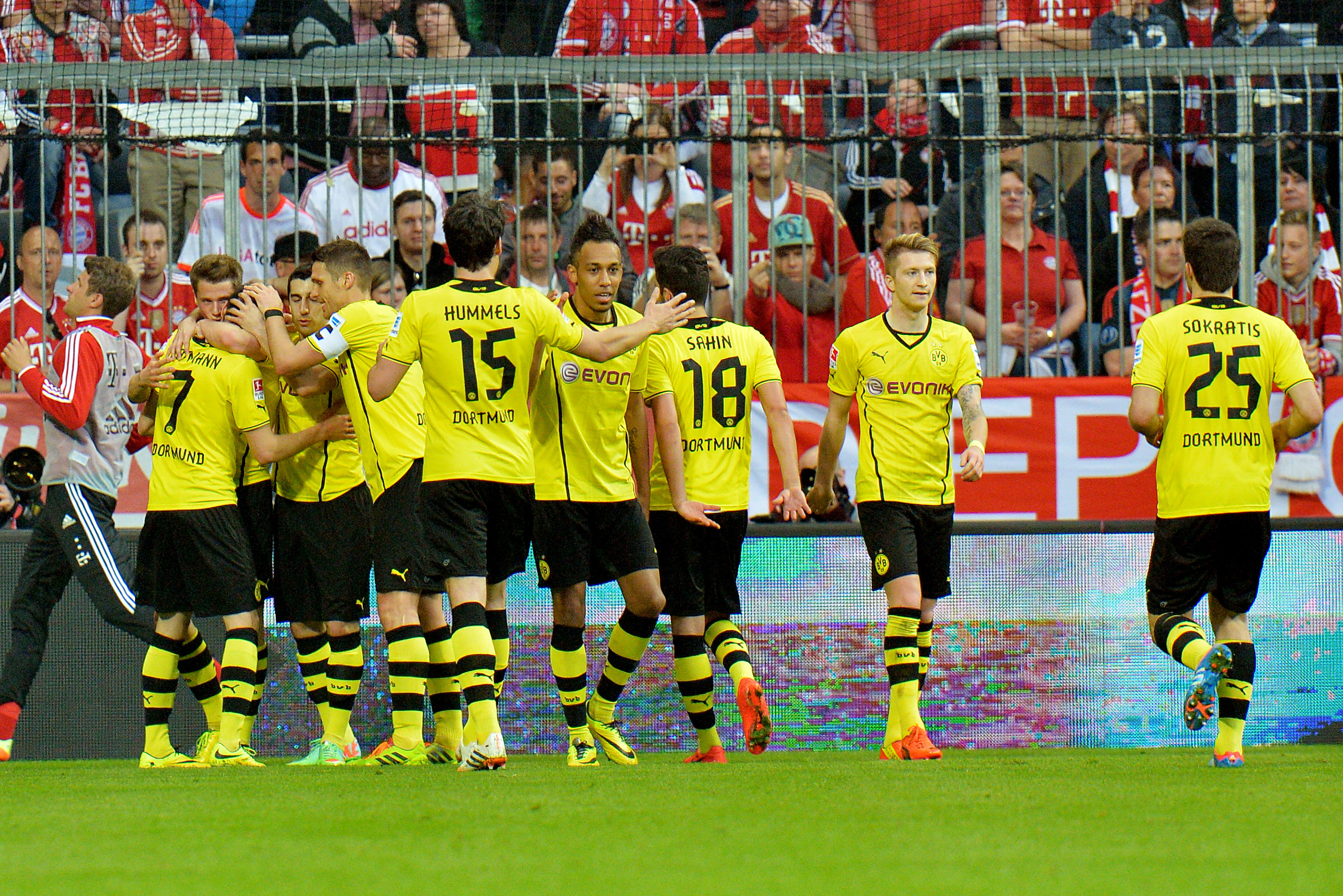 Borussia Dortmund Squad / Borussia Dortmund team players pose during