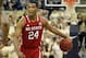 Mar 3, 2014; Pittsburgh, PA, USA; North Carolina State Wolfpack forward T.J. Warren (24) handles the ball against the Pittsburgh Panthers during the second half at the Petersen Events Center. The North Carolina State Wolfpack won 74-67. Mandatory Credit: Charles LeClaire-USA TODAY Sports