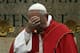 Pope Francis celebrates a Palm Sunday mass in St. Peter's Square, at the Vatican, Sunday, April 13, 2014. (AP Photo/Gregorio Borgia)