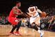NEW YORK, NY - APRIL 13: Carmelo Anthony #7 of the New York Knicks drives against the Chicago Bulls during a game at Madison Square Garden in New York City on April 13, 2014. NOTE TO USER: User expressly acknowledges and agrees that, by downloading and or using this photograph, User is consenting to the terms and conditions of the Getty Images License Agreement. Mandatory Copyright Notice: Copyright 2014 NBAE (Photo by Nathaniel S. Butler/NBAE via Getty Images)