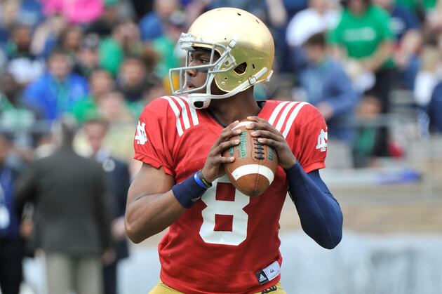Malik Zaire Proves Kelly's Point in Notre Dame Spring Game