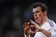MADRID, SPAIN - APRIL 12: Gareth Bale of Real Madrid celebrates after scoring Real's 2nd goal during the La Liga match between Real Madrid and Almeria at Santiago Bernabeu stadium on April 12, 2014 in Madrid, Spain. (Photo by Denis Doyle/Getty Images)