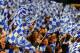 LONDON, ENGLAND - APRIL 08: Chelsea fans wave flags during the UEFA Champions League Quarter Final second leg match between Chelsea and Paris Saint-Germain FC at Stamford Bridge on April 8, 2014 in London, England. (Photo by Mike Hewitt/Getty Images)