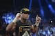 Floyd Mayweather Jr. celebrates after defeating Canelo Alvarez during a 152-pound title fight, Saturday, Sept. 14, 2013, in Las Vegas. (AP Photo/Mark J. Terrill)