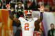 MIAMI GARDENS, FL - JANUARY 03: Sammy Watkins #2 of the Clemson Tigers celebrates a touchdown in the first quarter against the Ohio State Buckeyes during the Discover Orange Bowl at Sun Life Stadium on January 3, 2014 in Miami Gardens, Florida. (Photo by Streeter Lecka/Getty Images)