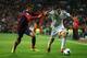 MADRID, SPAIN - MARCH 23: Angel Di Maria of Real Madrid is challenged by Neymar of Barcelona during the La Liga match between Real Madrid CF and FC Barcelona at the Bernabeu on March 23, 2014 in Madrid, Spain. (Photo by Gonzalo Arroyo Moreno/Getty Images)