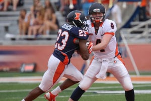 Blue Dominates Orange in Illinois Football's Spring Game
