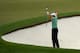 Jordan Spieth celebrates his hole-out birdie on the fourth hole Sunday.
