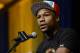 LAS VEGAS, NV - MARCH 8: Floyd Mayweather Jr. announces his upcoming Marcos 'El Chino' Maidana during a news conference at at the MGM Grand Hotel/Casino March 8, 2014, in Las Vegas, Nevada. (Photo by Kevork Djansezian/Getty Images)