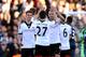 LONDON, ENGLAND - MARCH 15: (L-R) Alex Kacaniklic, Sascha Riether and John Heitinga of Fulham celebrate their team's1-0 victory during the Barclays Premier league match between Fulham and Newcastle United at Craven Cottage on March 15, 2014 in London, England. (Photo by Steve Bardens/Getty Images)