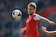 SOUTHAMPTON, ENGLAND - MARCH 29: Luke Shaw of Southampton controls the ball under pressure from Michael Williamson of Newcastle United during the Barclays Premier League match between Southampton and Newcastle United at the St Mary's Stadium on March 29, 2014 in Southampton, England. (Photo by Richard Heathcote/Getty Images)