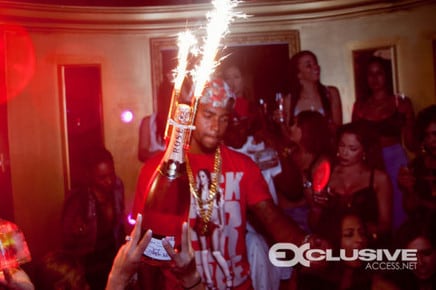 DeSean Jackson -- BOTTLES & MODELS ... During Crazy Miami Rager