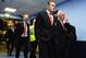 MANCHESTER, ENGLAND - SEPTEMBER 22: Wayne Rooney (R) of Manchester United and manager David Moyes (L) arrive at the stadium before the Barclays Premier League match between Manchester City and Manchester United at the Etihad Stadium on September 22, 2013 in Manchester, England. (Photo by Michael Regan/Getty Images)
