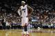 Apr 11, 2014; Miami, FL, USA; Miami Heat forward LeBron James (6) takes a breather during the second half against the Indiana Pacers at American Airlines Arena. Miami won 98-86. Mandatory Credit: Steve Mitchell-USA TODAY Sports