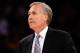 Apr 13, 2014; Los Angeles, CA, USA; Los Angeles Lakers head coach Mike D'Antoni during a timeout against the Memphis Grizzlies at Staples Center. Mandatory Credit: Robert Hanashiro-USA TODAY Sports