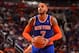PHOENIX, AZ - MARCH 28: Carmelo Anthony #7 of the New York Knicks shoots a free throw during the game against the Phoenix Suns on March 28, 2014 at U.S. Airways Center in Phoenix, Arizona. NOTE TO USER: User expressly acknowledges and agrees that, by downloading and or using this photograph, user is consenting to the terms and conditions of the Getty Images License Agreement. Mandatory Copyright Notice: Copyright 2014 NBAE (Photo by Barry Gossage/NBAE via Getty Images)