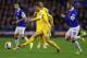 LIVERPOOL, ENGLAND - APRIL 16: Joel Ward of Crystal Palace passes the ball during the Barclays Premier League match between Everton and Crystal Palace at Goodison Park on April 16, 2014 in Liverpool, England. (Photo by Clive Brunskill/Getty Images)