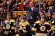 BOSTON, MA - NOVEMBER 05: Head coach Claude Julien of the Boston Bruins yells at the referrees following a call in the third period against the Dallas Stars at TD Garden on November 5, 2013 in Boston, Massachusetts. (Photo by Jared Wickerham/Getty Images)