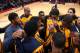 WASHINGTON, DC - MARCH 28: The Indiana Pacers huddle before the game against the Washington Wizards at the Verizon Center on March 28, 2014 in Washington, DC. NOTE TO USER: User expressly acknowledges and agrees that, by downloading and or using this photograph, User is consenting to the terms and conditions of the Getty Images License Agreement. Mandatory Copyright Notice: Copyright 2014 NBAE (Photo by Ned Dishman/NBAE via Getty Images)