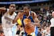 DENVER, CO - APRIL 16: Jordan Crawford #55 of the Golden State Warriors drives against the Denver Nuggets on April 16, 2014 at the Pepsi Center in Denver, Colorado. NOTE TO USER: User expressly acknowledges and agrees that, by downloading and/or using this Photograph, user is consenting to the terms and conditions of the Getty Images License Agreement. Mandatory Copyright Notice: Copyright 2014 NBAE (Photo by Garrett W. Ellwood/NBAE via Getty Images)