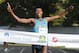 Reigning Boston Marathon champion Lelisa Desisa, of Ethiopia, wins the Boston Half marathon in Boston, Sunday, Oct. 13, 2013. (AP Photo/Michael Dwyer)