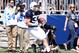 Apr 12, 2014; State College, PA, USA; Penn State Nittany Lions running back Cole Chiappialle (33) runs the ball into the end zone for a touchdown in the second quarter of the Blue White spring game at Beaver Stadium. Mandatory Credit: Matthew O'Haren-USA TODAY Sports