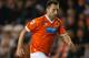 BLACKPOOL, ENGLAND - OCTOBER 01: Stephen Dobbie of Blackpool in action during the Sky Bet Championship match between Blackpool and Bolton Wanderers at Bloomfield Road on October 01, 2013 in Blackpool, England. (Photo by Paul Thomas/Getty Images)
