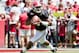 Alabama coach Nick Saban reacts to a breakdown with defensive players Alabama defensive back Jabriel Washington (23) and linebacker Dillon Lee (25) during Alabama's A-Day NCAA college football spring game Saturday, April 19, 2014, in Tuscaloosa, Ala. (AP Photo/Butch Dill)
