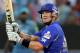 Rajasthan Royals' Shane Watson hits a six against Pune Warriors during their Indian Premier League (IPL) cricket match in Pune, India, Tuesday, May 8, 2012. (AP Photo) INDIA OUT