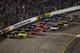 RICHMOND, VA - SEPTEMBER 07: Carl Edwards, driver of the #99 Kellogg's / Cheez-It Ford, leads the field to a restart during the NASCAR Sprint Cup Series 56th Annual Federated Auto Parts 400 at Richmond International Raceway on September 7, 2013 in Richmond, Virginia. (Photo by Streeter Lecka/Getty Images)