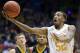 Tennessee guard Jordan McRae (52) drives against Iowa in the first half of a first-round game of the NCAA college basketball tournament on Wednesday, March 19, 2014, in Dayton, Ohio. (AP Photo/Al Behrman)