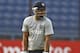 India's Suresh Raina stands next to the nets during a training session ahead of their ICC Twenty20 Cricket World Cup semi-final match against South Africa in Dhaka, Bangladesh, Wednesday, April 2, 2014. (AP Photo/A.M. Ahad)