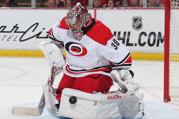 Carolina Goalie Anton Khudobin Wonders If Cam Ward Is Past His Prime