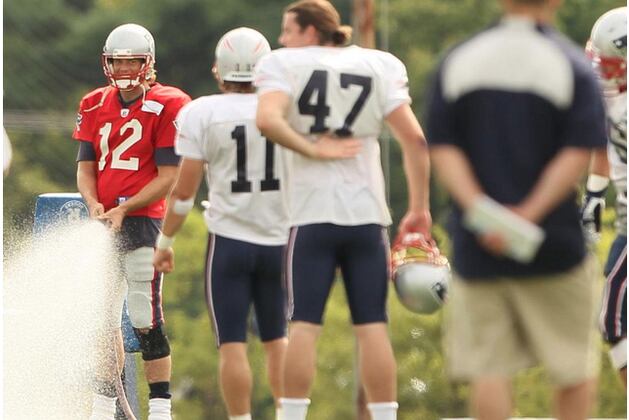Tom Brady Shared a Training Camp Photo That's Ripe with Innuendo