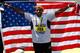 BOSTON, MA - APRIL 21: Meb Keflezighi of the United States celebrates after winning the 118th Boston Marathon on April 21, 2014 in Boston, Massachusetts. (Photo by Jim Rogash/Getty Images)