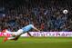 MANCHESTER, ENGLAND - APRIL 21: Pablo Zabaleta of Manchester City scores the opening goal during the Barclays Premier League match between Manchester City and West Bromwich Albion at Etihad Stadium on April 21, 2014 in Manchester, England. (Photo by Alex Livesey/Getty Images)
