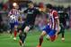MADRID, SPAIN - APRIL 22: Fernando Torres of Chelsea battles for the ball with Diego Godin of Atletcio Madrid during the UEFA Champions League Semi Final first leg match between Club Atletico de Madrid and Chelsea at Vicente Calderon Stadium on April 22, 2014 in Madrid, Spain. (Photo by Paul Gilham/Getty Images)