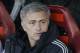 Chelsea's manager Jose Mourinho waits for the start of Champions League semifinal first leg, soccer match between Atletico Madrid and Chelsea at the Vicente Calderon stadium in Madrid, Spain, Tuesday, April 22, 2014 .(AP Photo/Paul White)