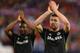 MADRID, SPAIN - APRIL 22: Gary Cahill of Chelsea applauds the fans at the final whistle during the UEFA Champions League Semi Final first leg match between Club Atletico de Madrid and Chelsea at Vicente Calderon Stadium on April 22, 2014 in Madrid, Spain. (Photo by Mike Hewitt/Getty Images)