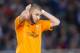 SAN SEBASTIAN, SPAIN - APRIL 05: Karim Benzema of Real Madrid reacts during the La Liga match between Real Sociedad and Real Madrid CF at Estadio Anoeta on April 5, 2014 in San Sebastian, Spain. (Photo by Juan Manuel Serrano Arce/Getty Images)