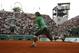 Spain's Rafael Nadal returns the ball to France's Nicolas Devilder during their second round match at the French Open tennis tournament in Paris on Thursday May 29, 2008. (AP Photo/Michel Spingler)
