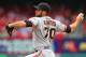 ST. LOUIS, MO - JUNE 1: Reliever George Kontos #70 of the San Francisco Giants pitches against the St. Louis Cardinals during game one of a doubleheader at Busch Stadium on June 1, 2013 in St. Louis, Missouri. The Cardinals beat the Giants 8-0. (Photo by Dilip Vishwanat/Getty Images)